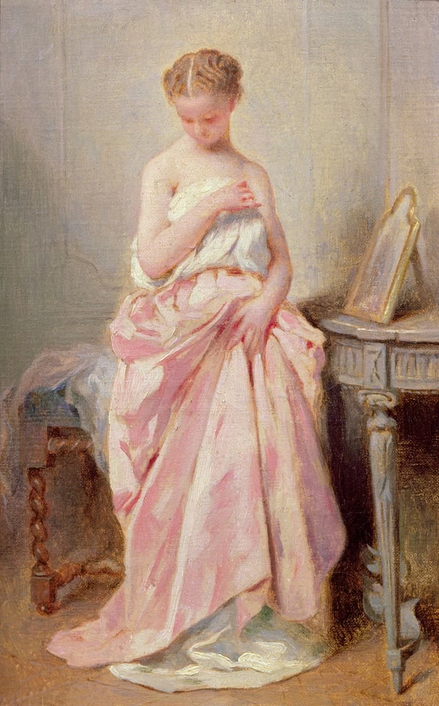 Charles Joshua Chaplin - Ragazza in abito rosa, Musee des Beaux, Arts, Mulhous
